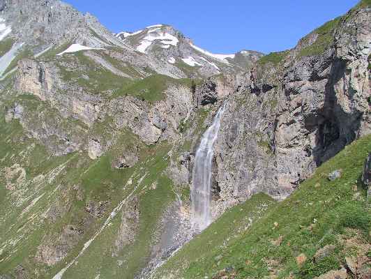 Wasserfall im Schlinigtal