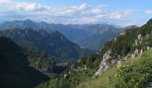 Landschaft der Gardasee-Berge