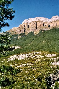 In der Ordesa-Schlucht: die gewaltigen Wände aus Dolomit